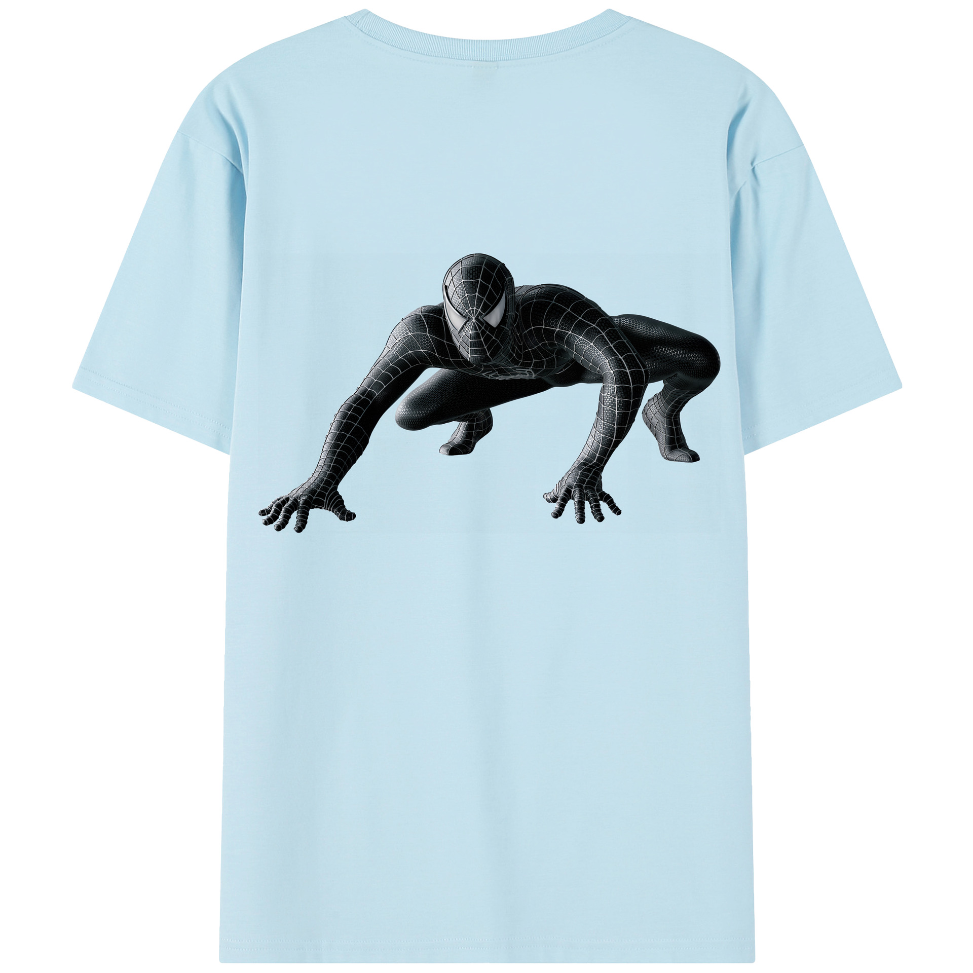 （画像用） Spider Man スパイダーマン 綿100％半袖Tシャツ（背面プリント）
